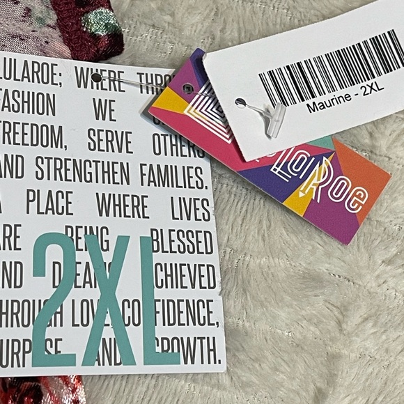 🆕🌺LULAROE MAURINE Floral Velvet Dress🌺 - Picture 11 of 14